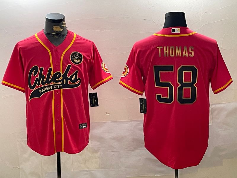 Men Kansas City Chiefs #58 Thomas Red Joint Name 2024 Nike Limited NFL Jersey style 1->women nfl jersey->Women Jersey